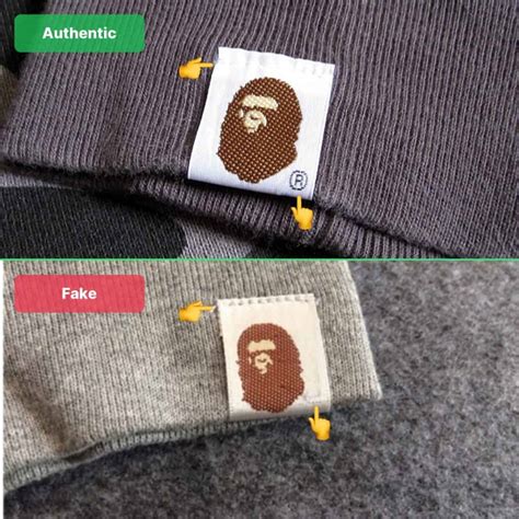 real vs fake bape hoodie.